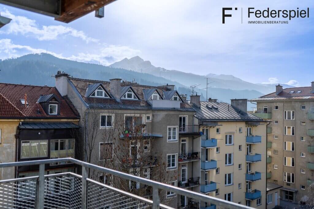 Josef Schraffl Straße Balkon Aussicht