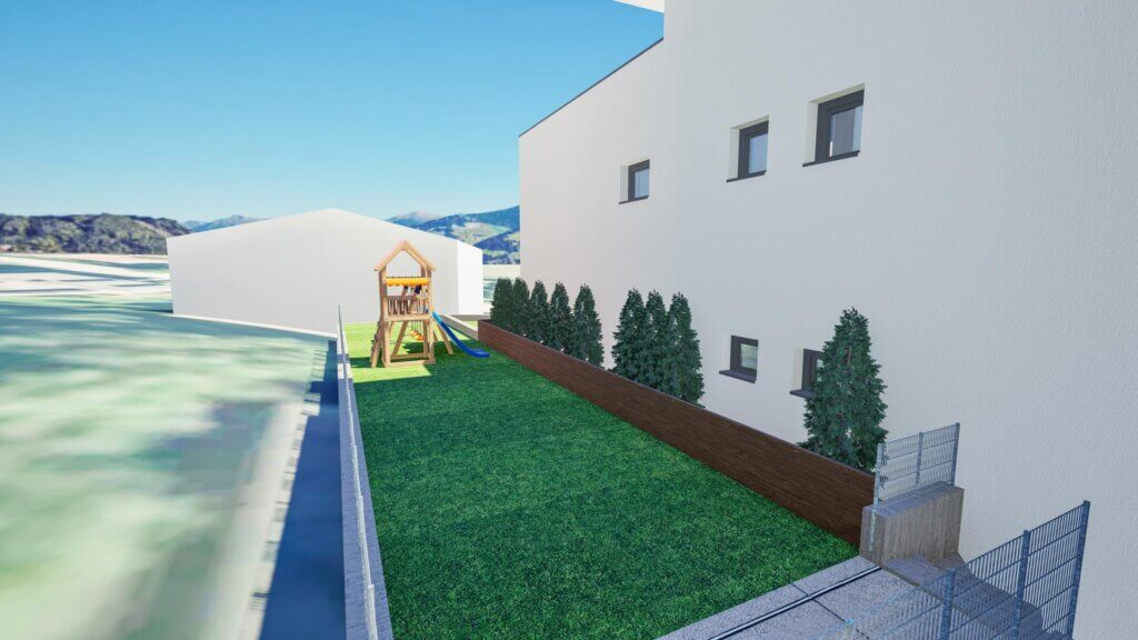 Garten 3D Modell Krippstraße 32 Absam